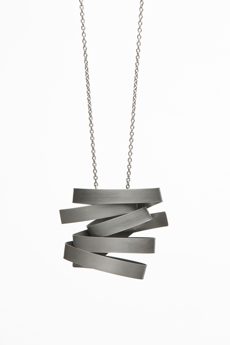 Silke Trekel, 'Zeichen', Pendant Titanium