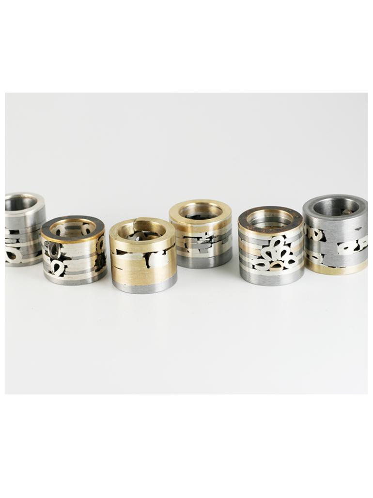 Annie Siber, Aérolite Rings, Eisen, Silbe Bronze