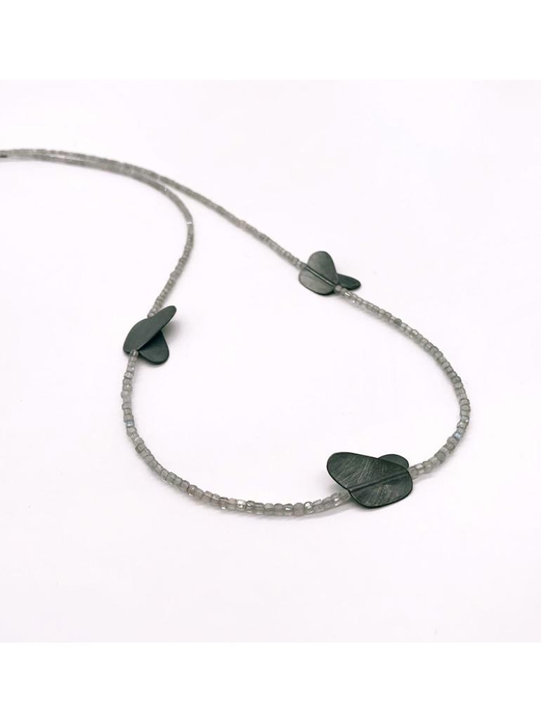 Christine Matthias, Kette, geschwärztes Silber, Zirkone