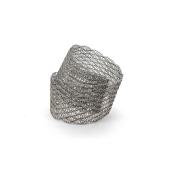 Doris Betz, Armschmuck 'Pisa', Silber, gestrickt