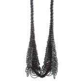 Silke Trekel, Kette, schwarz 01, Kunststoff