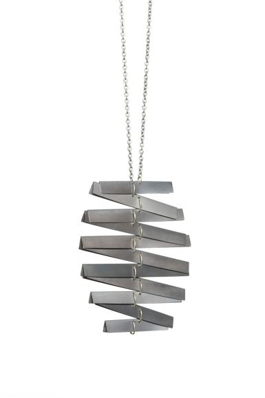 Silke Trekel, 'Serpentine', Pendant, Titan, Gold