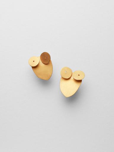 Rike Bartels, Ohrschmuck 'Little Owls', Gold