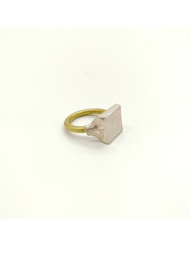 Andreas Frank, Ring 3, 925/-Silber, 750/- GG
