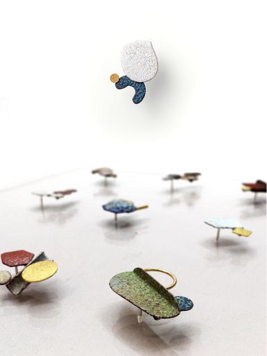 Kaori Juzu, '108 Points of View' Pins / Ohrstecker
